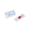 Bouchon combiné stérile sans phtalate rouge (boîte de 100)