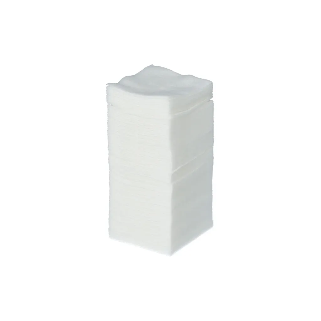 Compresses non tissées non stériles 40G 4 plis - 7,5 cm x 7,5 cm (boîte de 100)