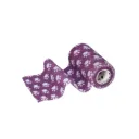Bande cohésive 10 cm x 4,5 m - pattes violettes (boîte de 12)