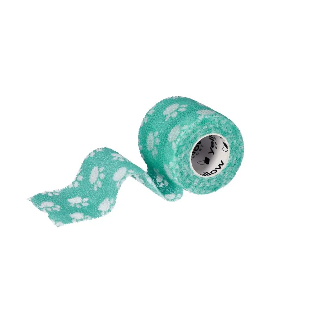 [YCB-545-GP] Bande cohésive 5 cm x 4,5 m - pattes vertes (boîte de 12)