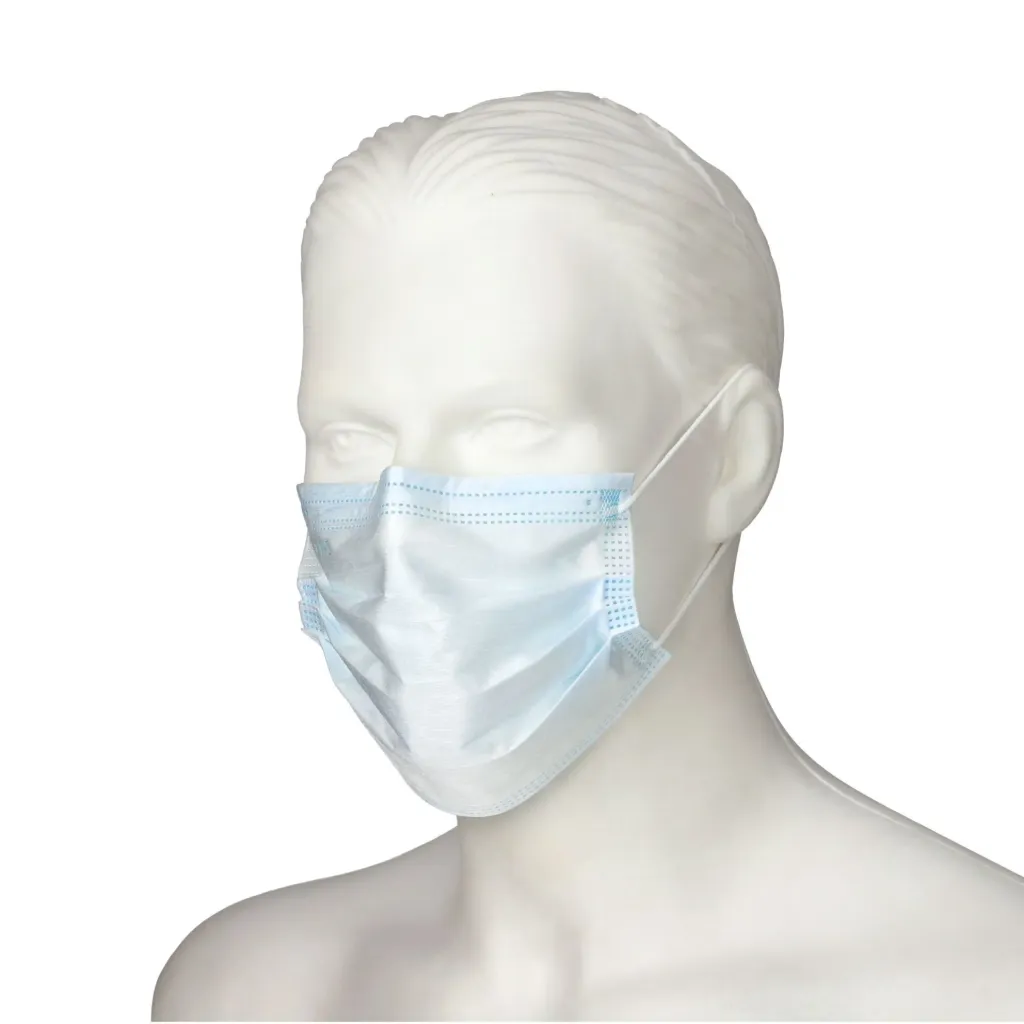 Masque médical bleu 3 couches avec élastiques type II R (boîte de 50) 