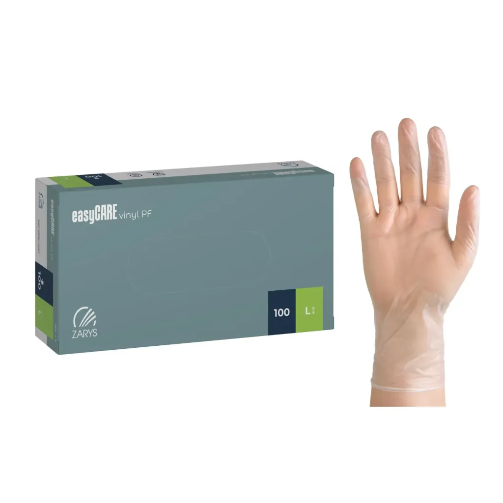 Gants vinyle taille L (boîte de 100)
