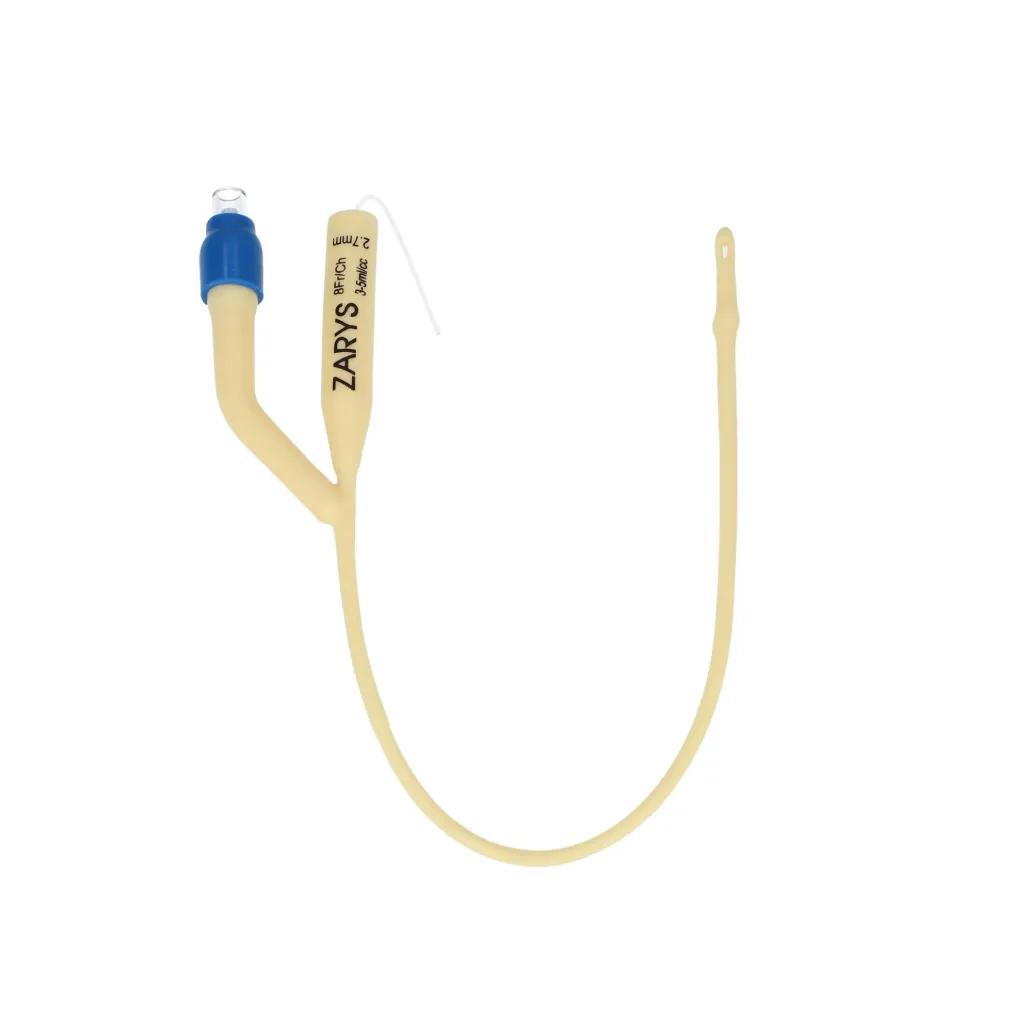 [CFNL-2D-18-10-P] Sonde de Foley latex à deux voies avec valve en plastique CH 18 - ballon 5-10 ml (boîte de 10)